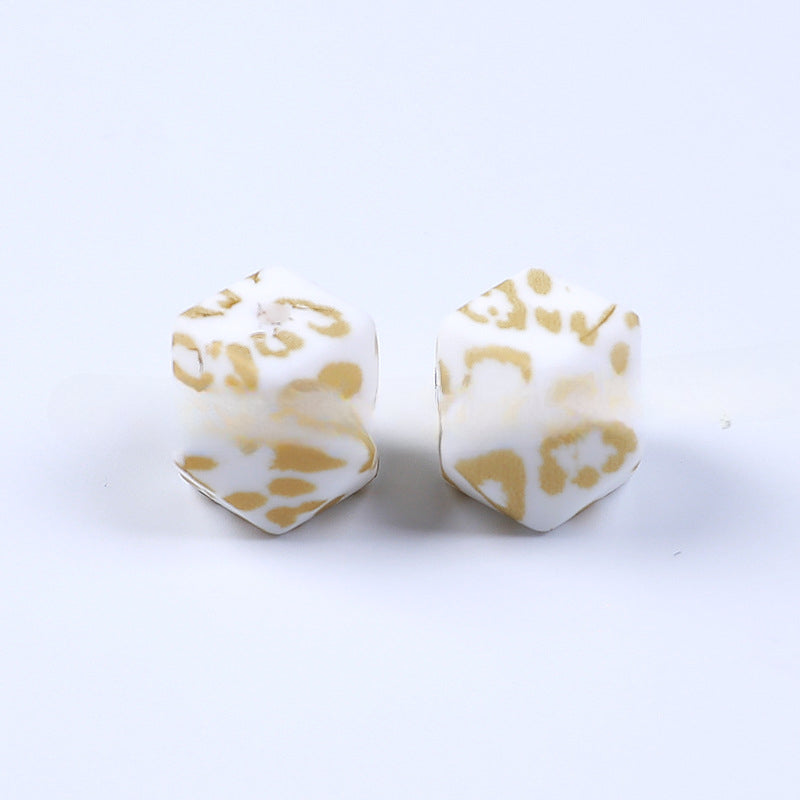 Wholesale 50PCS/PACK 14mm Hexagonal Silicone Beads