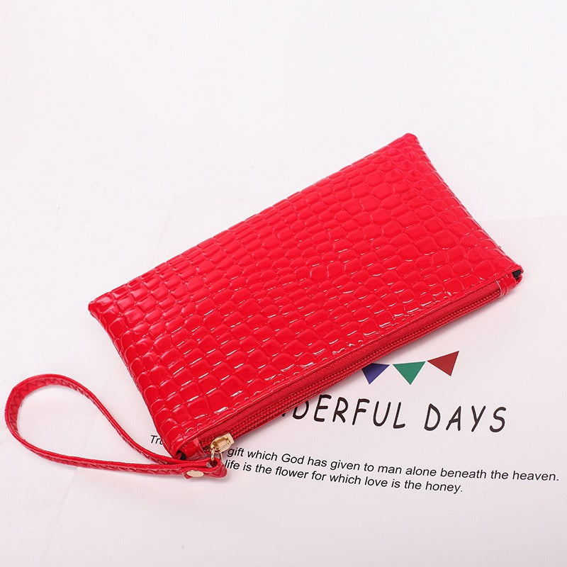 Wholesale PU Crocodile Pattern Clutch Bag