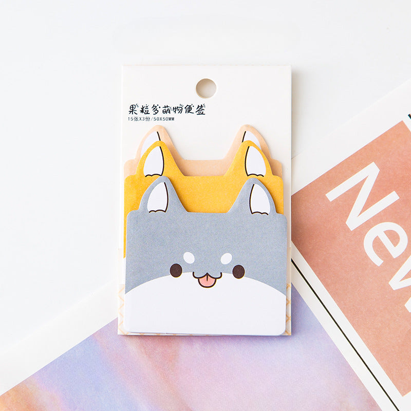 Wholesale Paper Cartoon Animal Sticky Notes