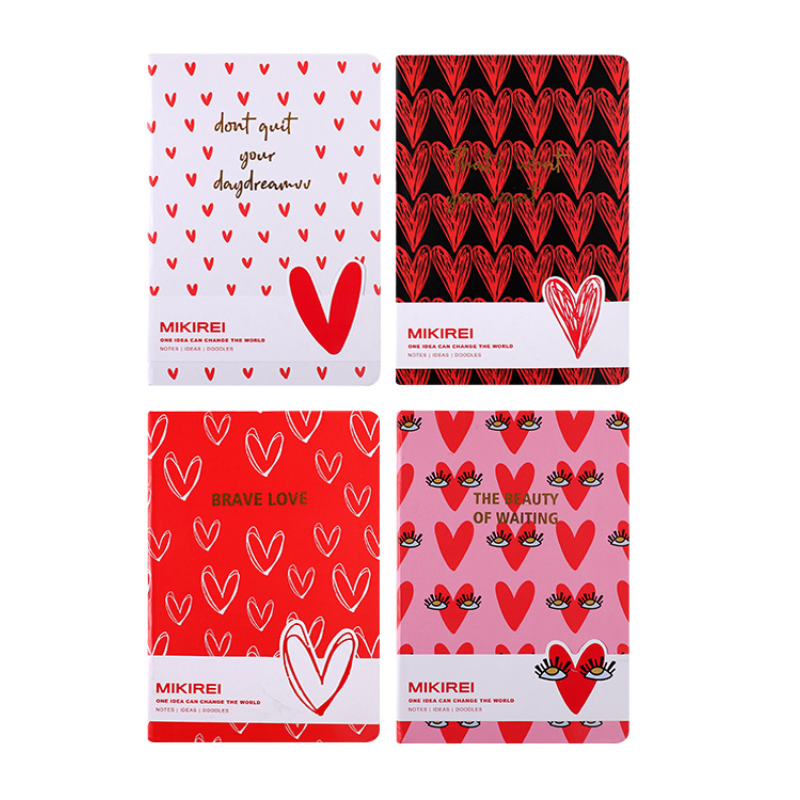 Wholesale 4pcs/pack Paper A5 Horizontal Notebook