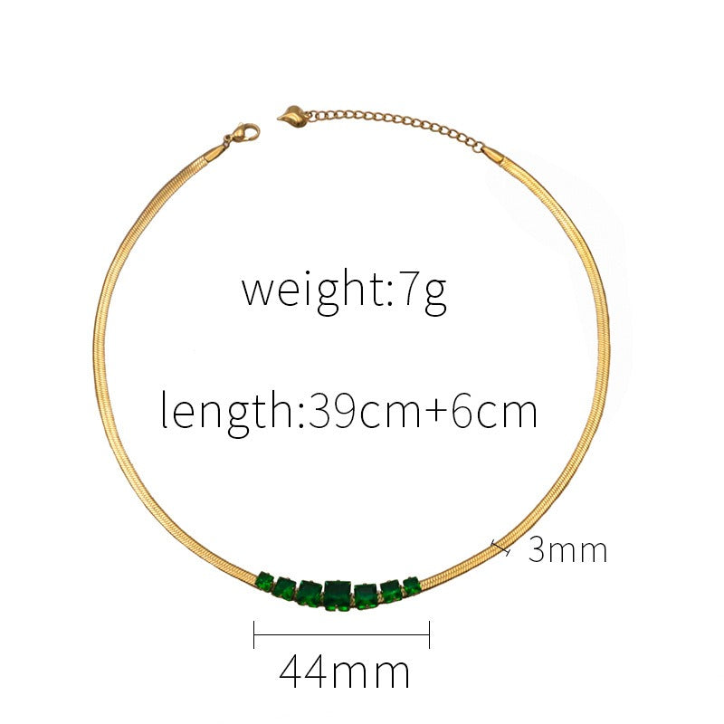 Wholesale European and American Amazon Light Luxury Temperament Niche Long Titanium Steel Versatile Necklaces