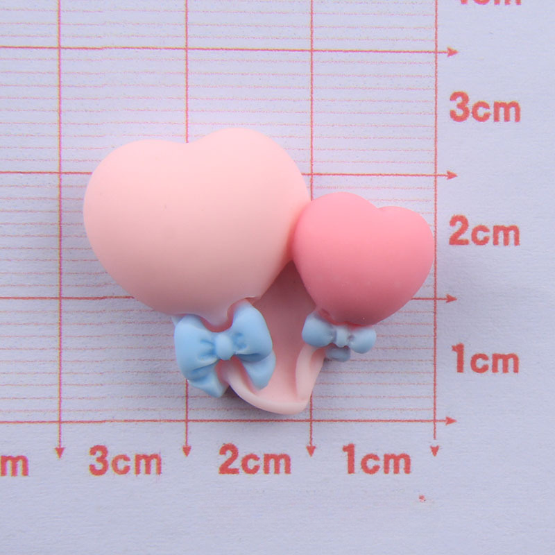 Wholesale colorful love balloon resin cream glue Phone Case