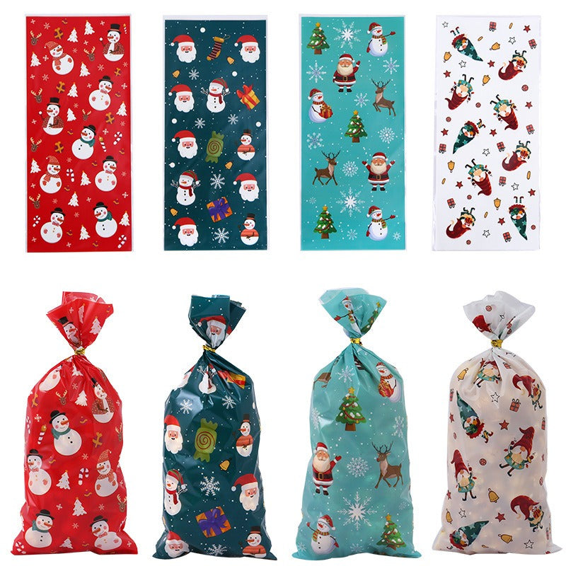 Wholesale Christmas OPP Santa Claus Candy Christmas Decoration Bag