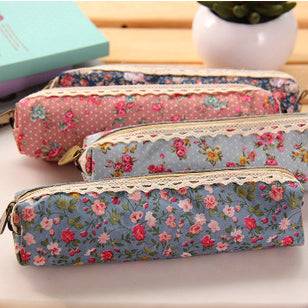 Wholesale Floral Fabric Pencil Case