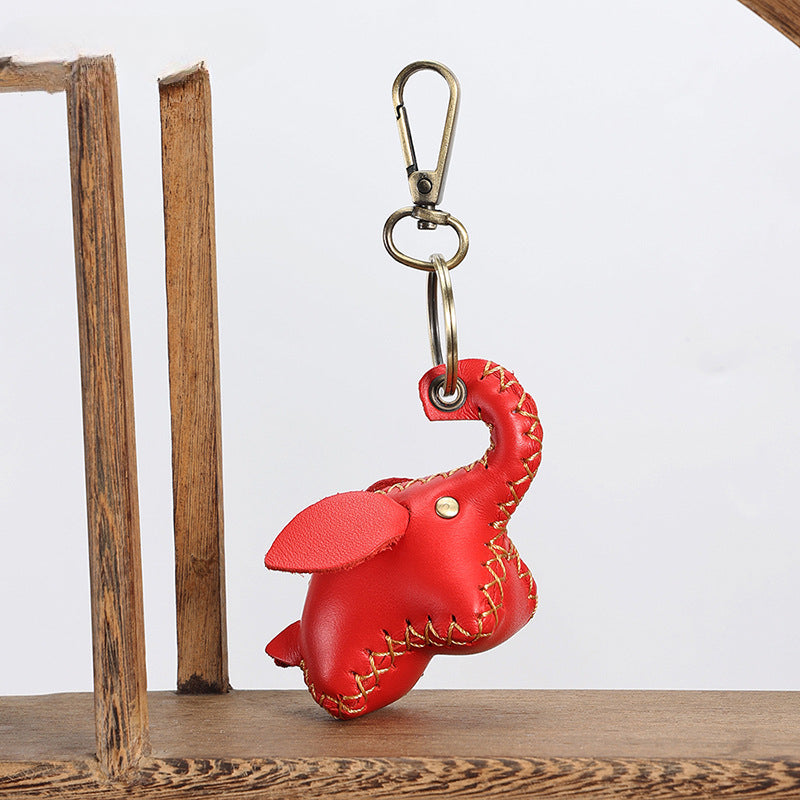 Wholesale Multifunctional Cowhide Animal Keychain