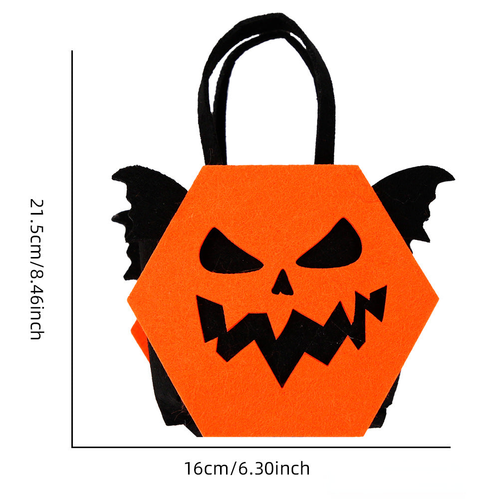 Wholesale Halloween Decorative Candy Bags, Non-woven Three-dimensional Tote Bags