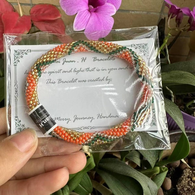 Wholesale Japanese Bohemian Rice Beads All-match Fragrance Diffuser Bracelet