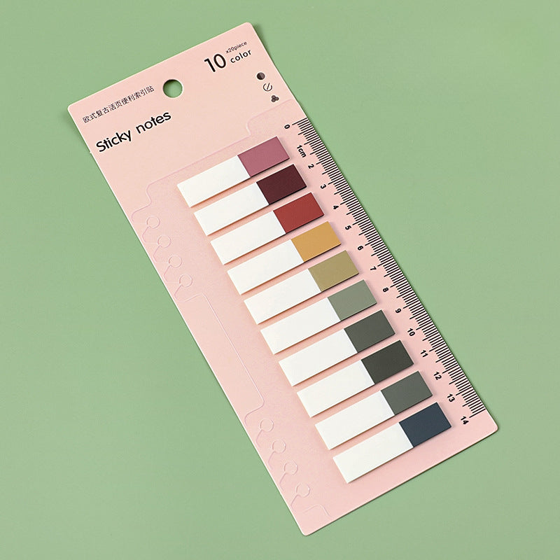 Wholesale Paper Classification Index Sticker Color PET Fluorescent Sticky Note