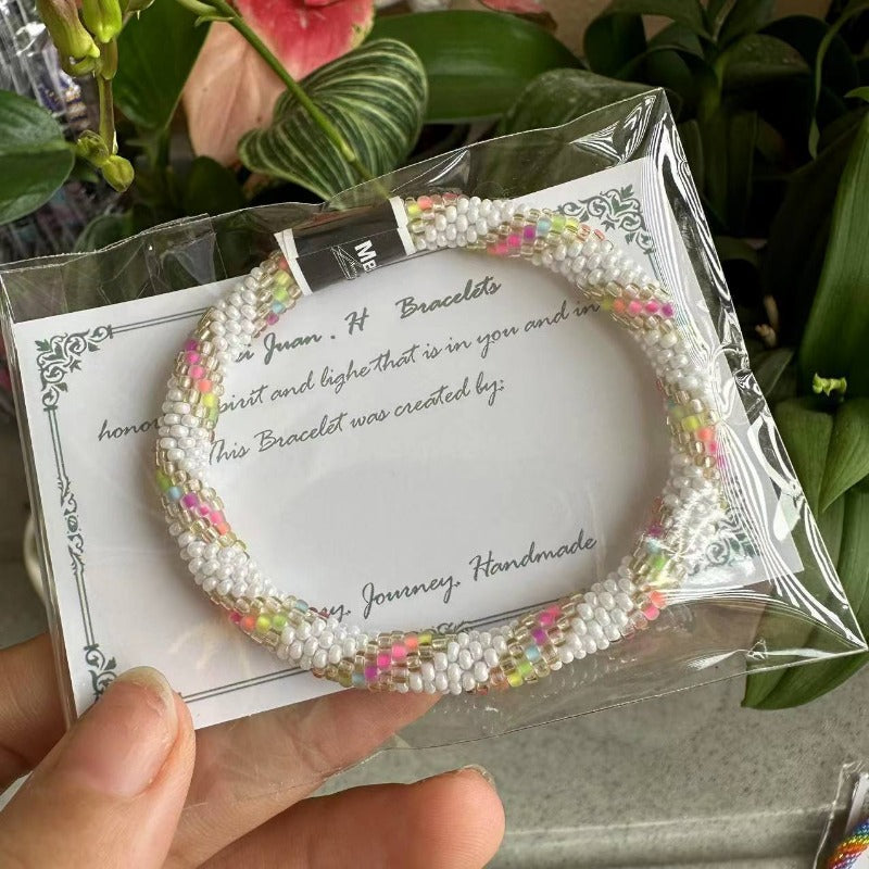 Wholesale Nepalese Hand-woven Japanese Essential Oil Diffuser Beaded Bracelet