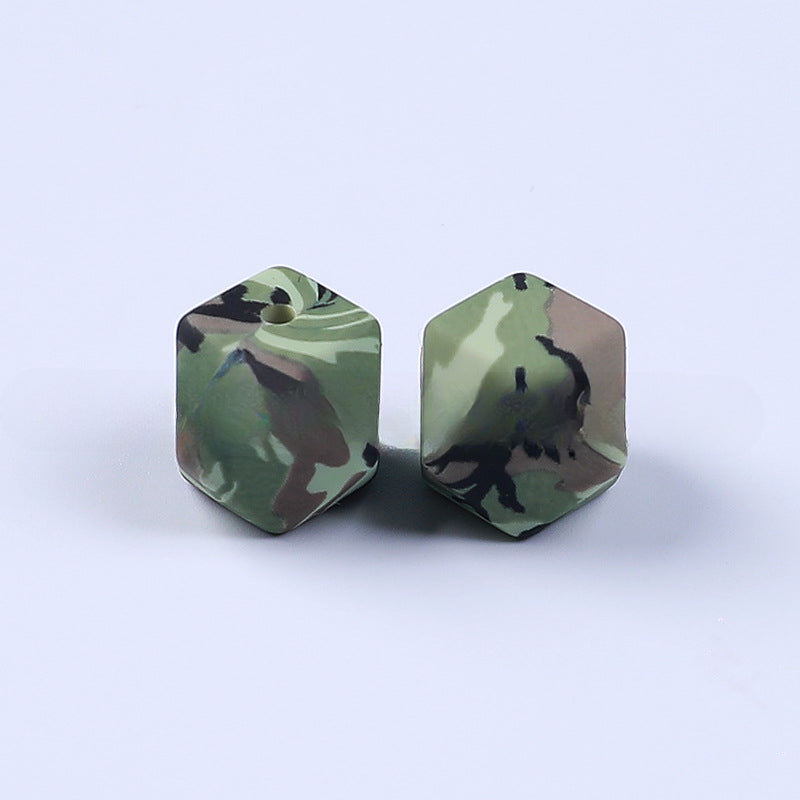 Wholesale 50PCS/PACK 14mm Hexagonal Silicone Beads