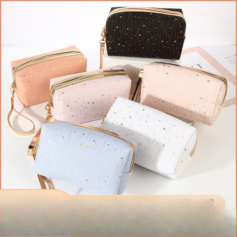Wholesale Hot Stamping Large Capacity Travel Convenient Cosmetics Storage Portable Toiletry Bag