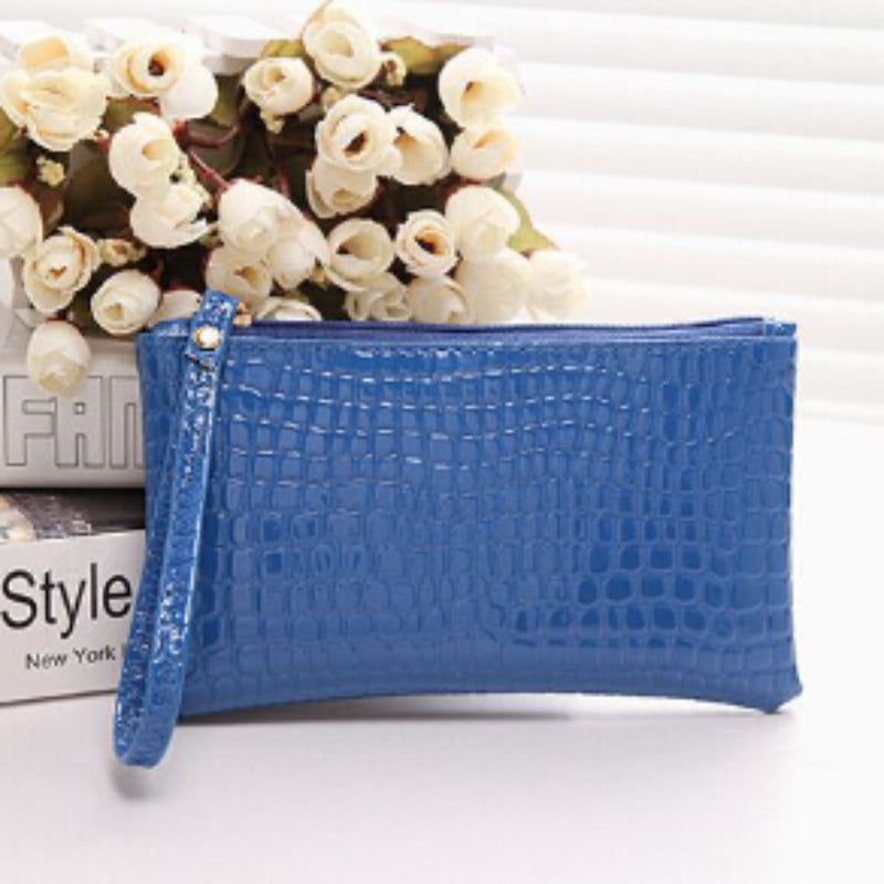 Wholesale PU Crocodile Pattern Clutch Bag