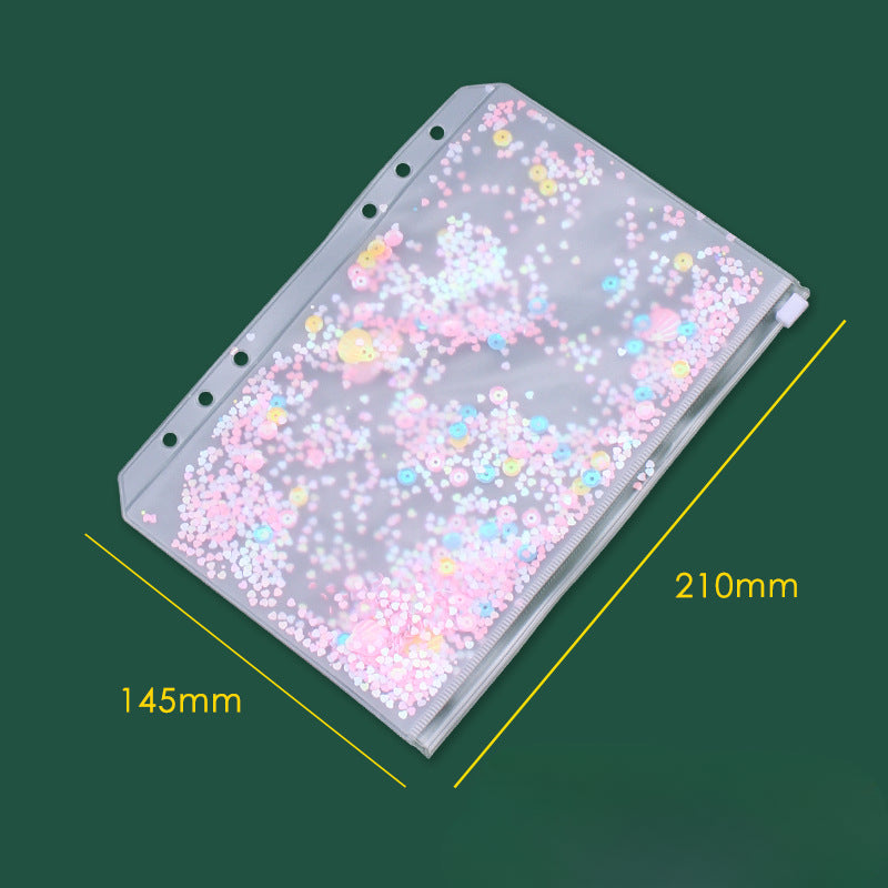 Wholesale A5 Laptop Zipper Bag Tickets PVC Storage Bag Handbooks