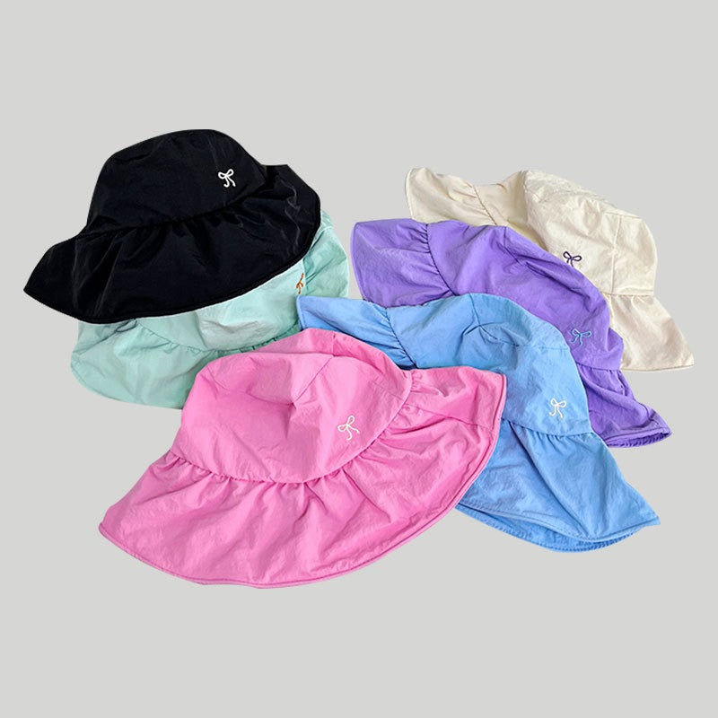 Wholesale Bow Summer Sun Protection Bucket Hat