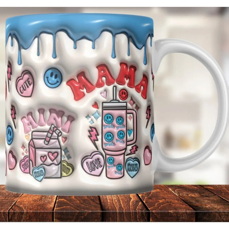 Wholesale Mother's Day in My Mom Ear Ceramic Mugs