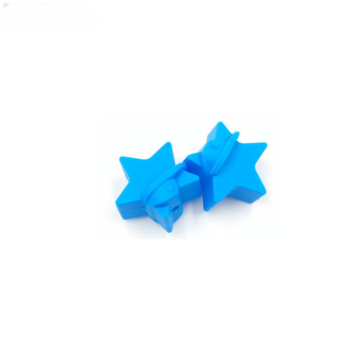 Wholesale 50pcs Bow Knot Pentagram Silicone Beads