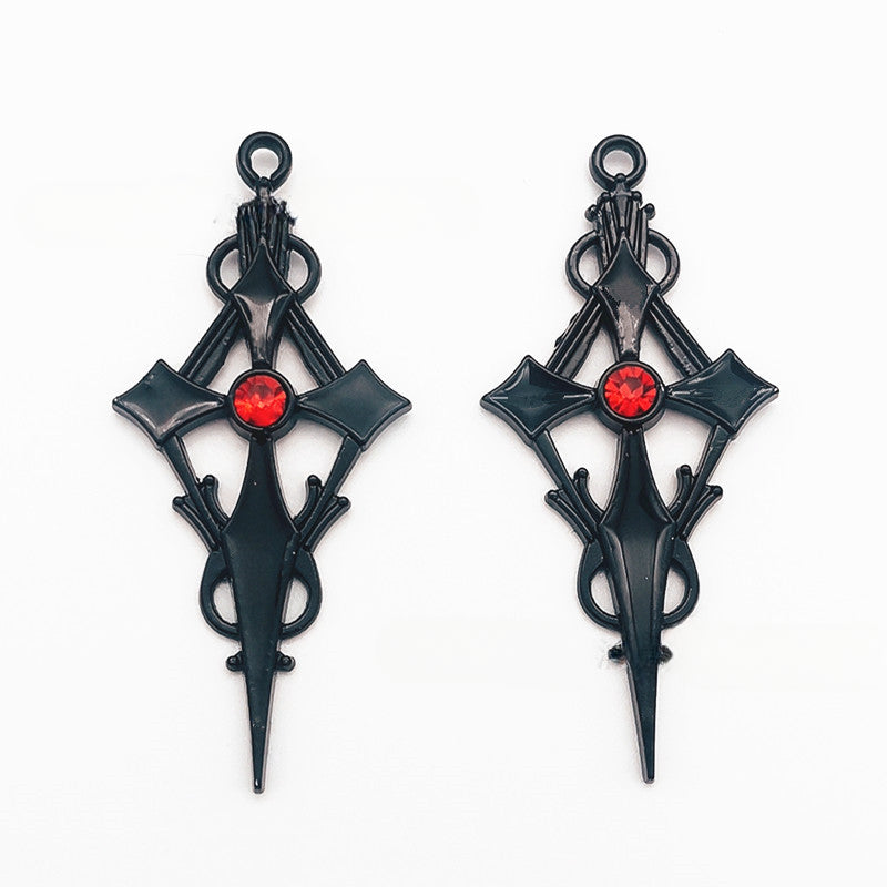 Wholesale 30PCS New Cross Sword DIY Zinc Alloy Pendant