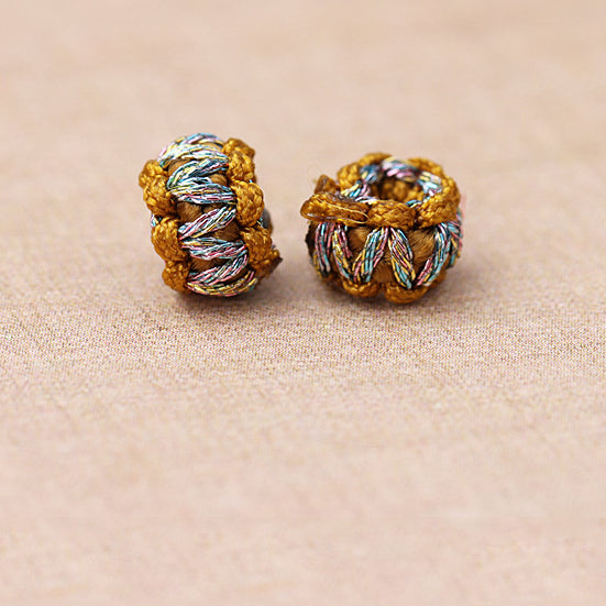 Wholesale Wreath Ring Hand Made 8MM Nylon Beads