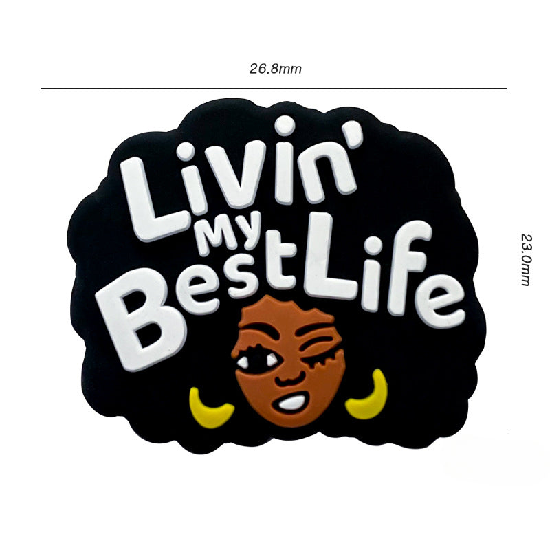 Wholesale of 10PCS/PACK Silicone Beads for Black Girls