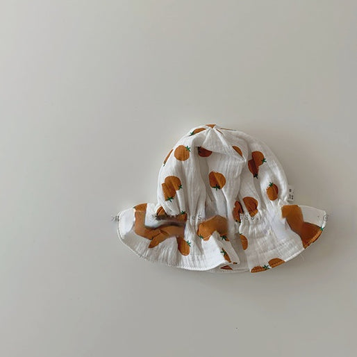 Wholesale Cotton Card Cute Fruit Print Bucket Hat