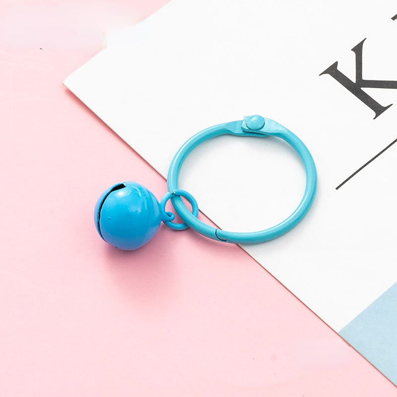 Venta al por mayor Campana colorida del llavero de DIY del hierro