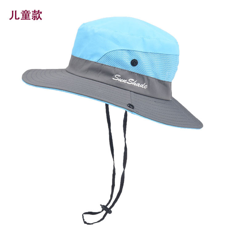 Venta al por mayor Dacron Summer Women's Outdoor Sunshade Hat Sunscreen Fisherman Hat