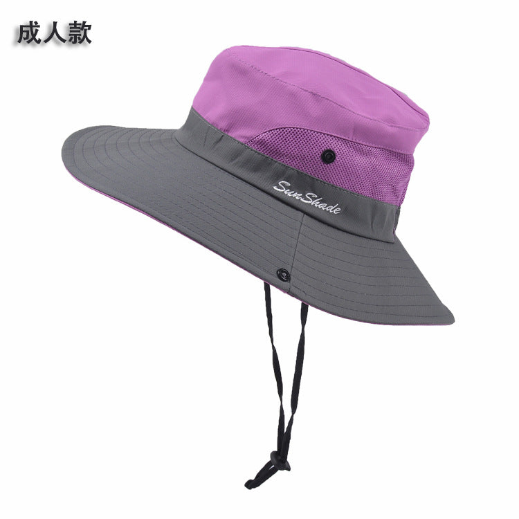 Venta al por mayor Dacron Summer Women's Outdoor Sunshade Hat Sunscreen Fisherman Hat