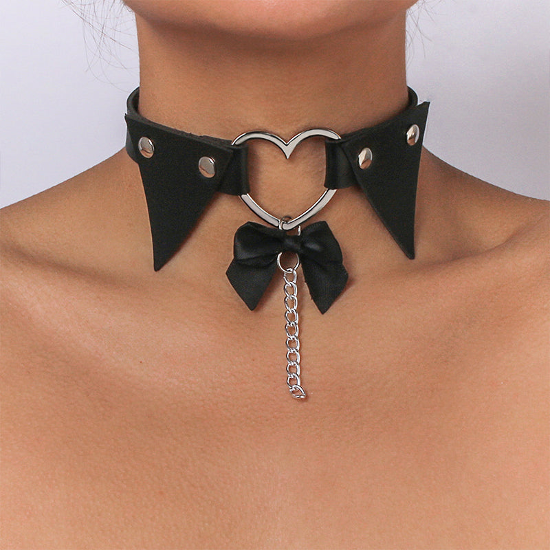 Wholesale Necklaces Alloy N10164 Gothic Dark Style Goth Theme Choker Collar OLY-NE-QD001