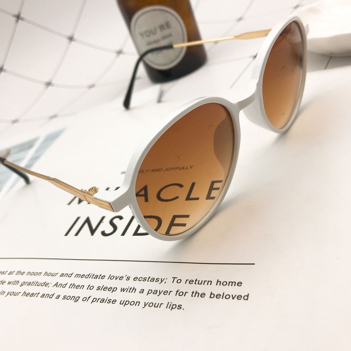 Wholesale Versatile Retro Large Frame PC Sunglasses