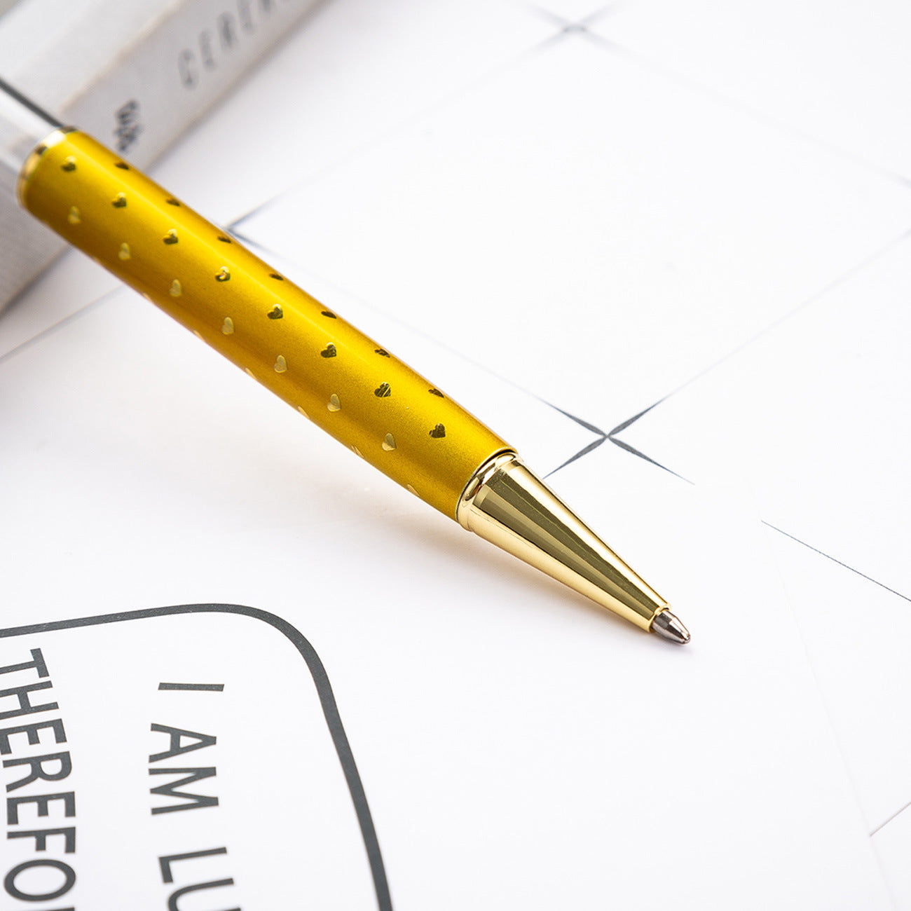 Wholesale Metal DIY Heart Shaped Empty Tube Ballpoint Pen