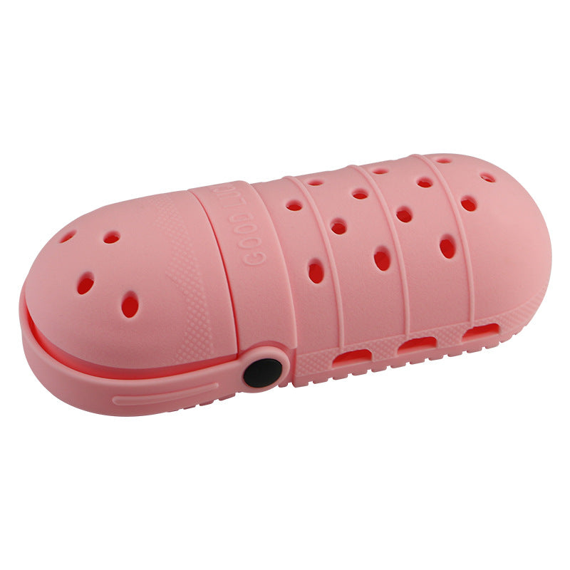 Wholesale Children's Hole Shoes Silicone Pencil Case