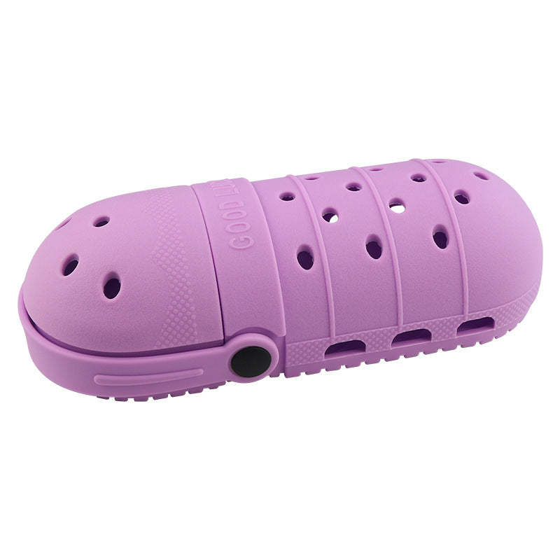 Wholesale Children's Hole Shoes Silicone Pencil Case