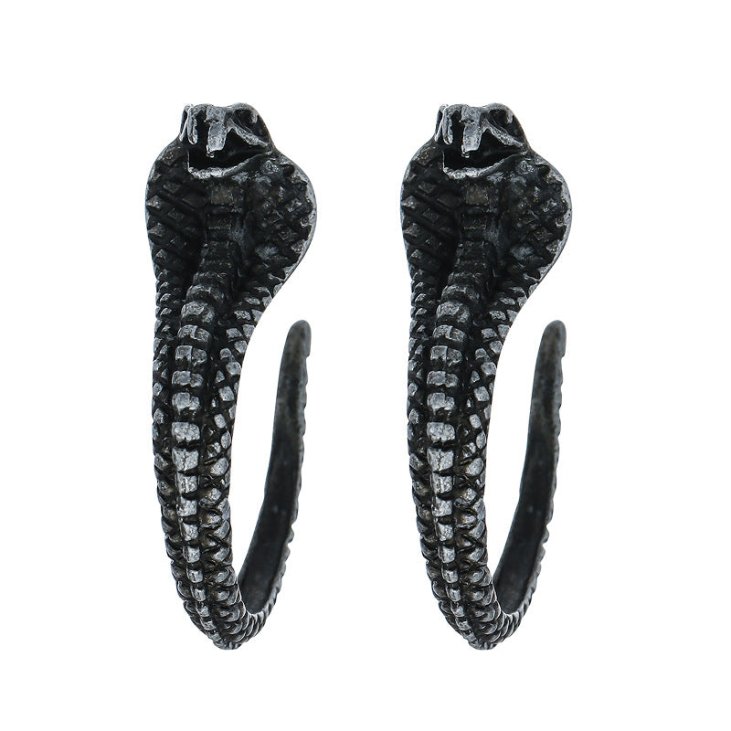 Wholesale Vintage Gothic Metal Snake Earrings
