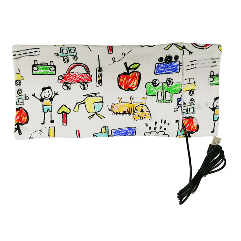 Suministros para bebés con cubierta aislante de algodón para biberón USB al por mayor