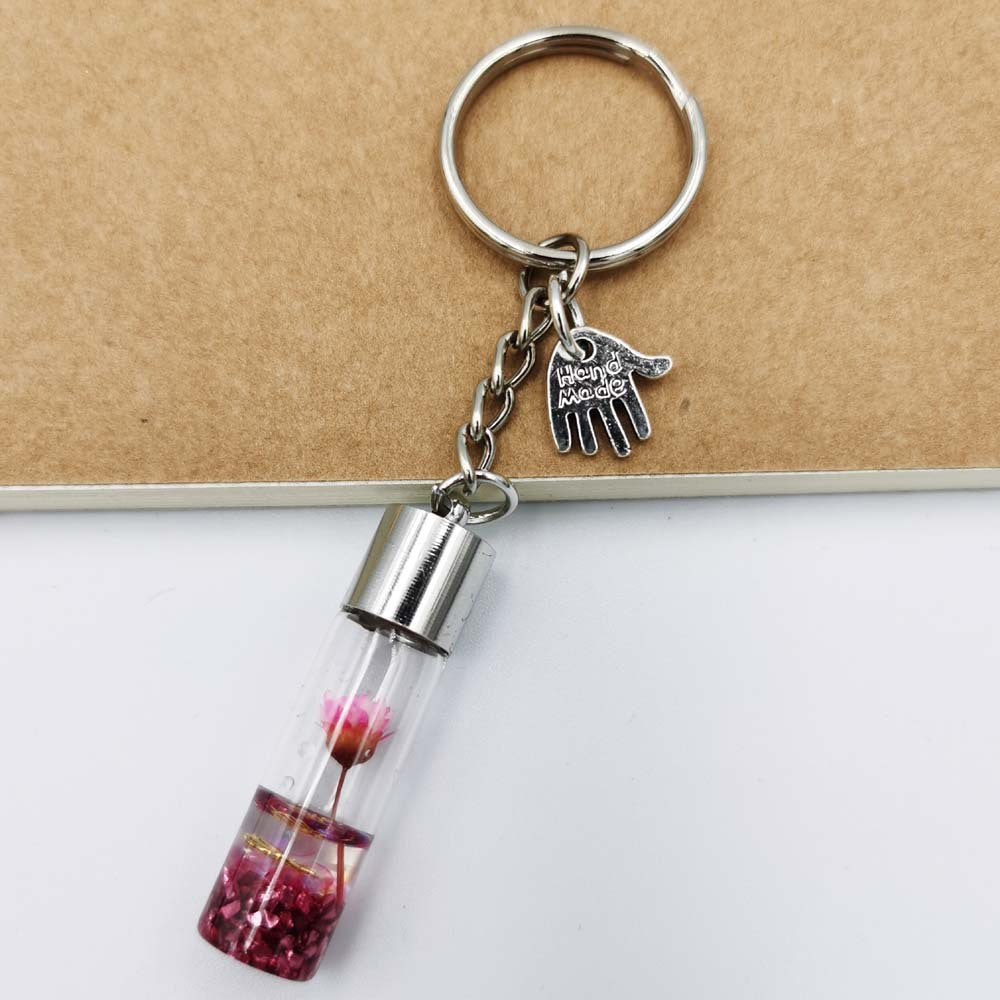 Wholesale Preserved Flower Resin Keychain
