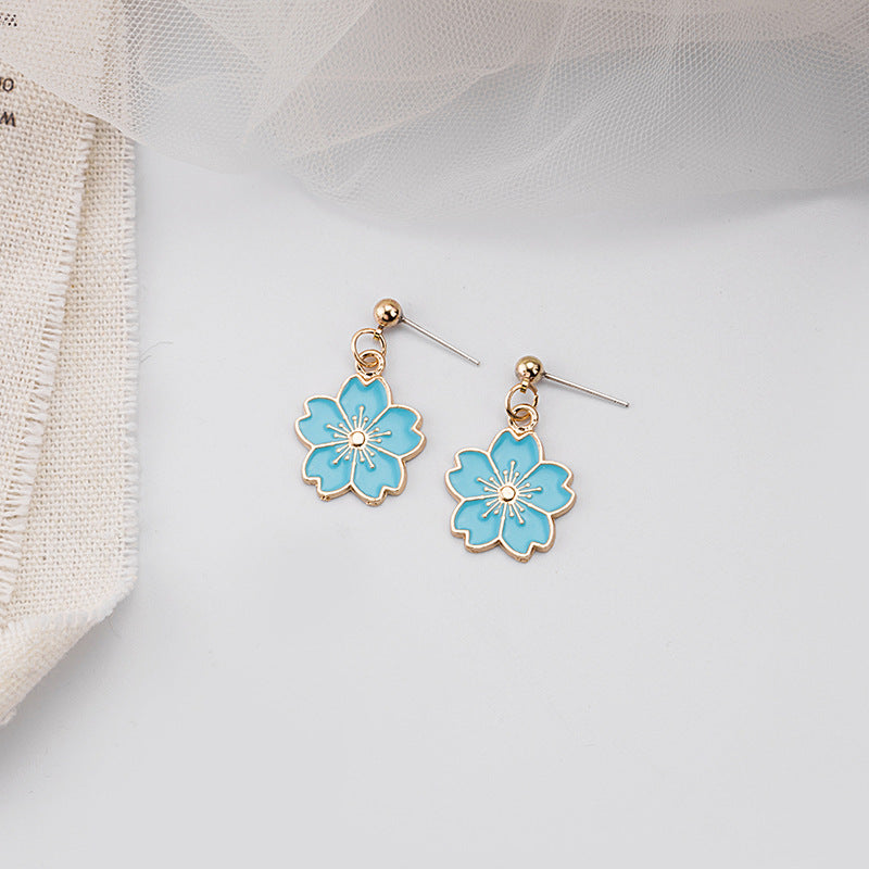 Wholesale Drip Daisy Flowers Alloy Ear Studs