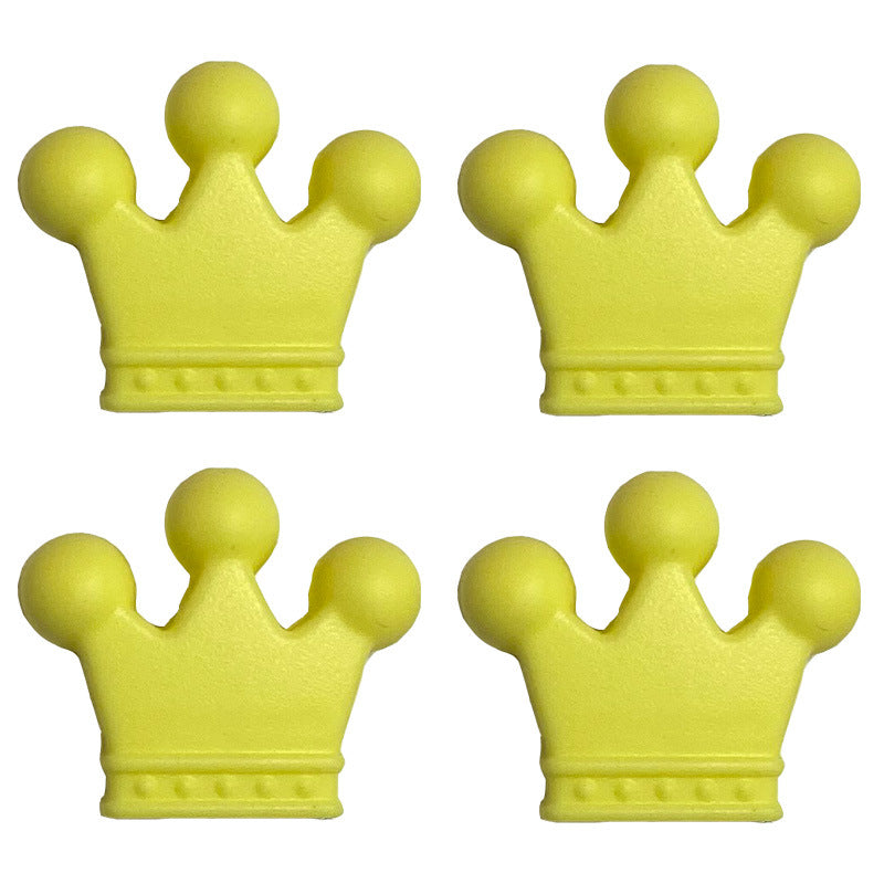 Venta al por mayor Crown Teethers Perlas de Silicona 50pcs
