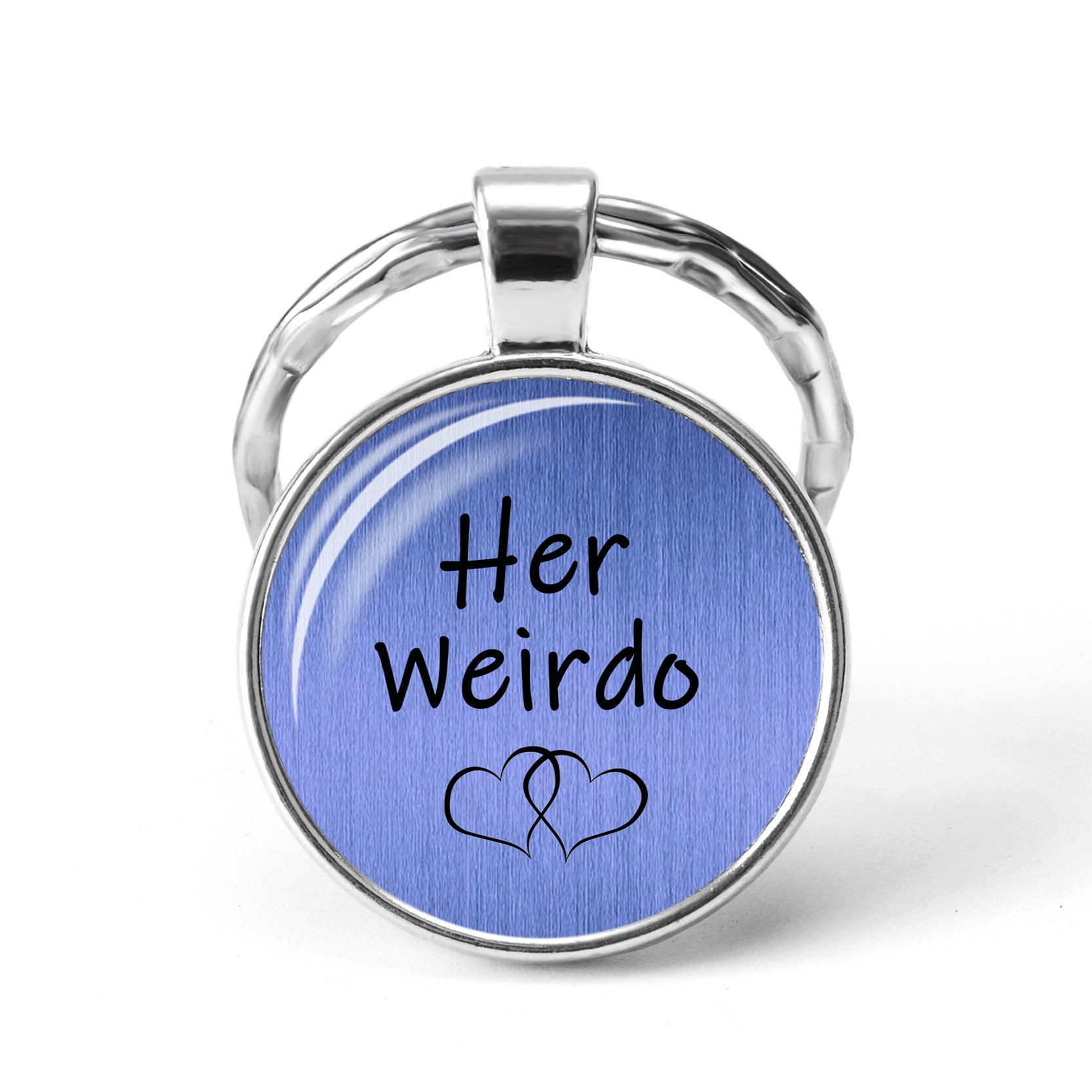 Wholesale I FUCKING Love You Time Stone Letter Metal KeyChain