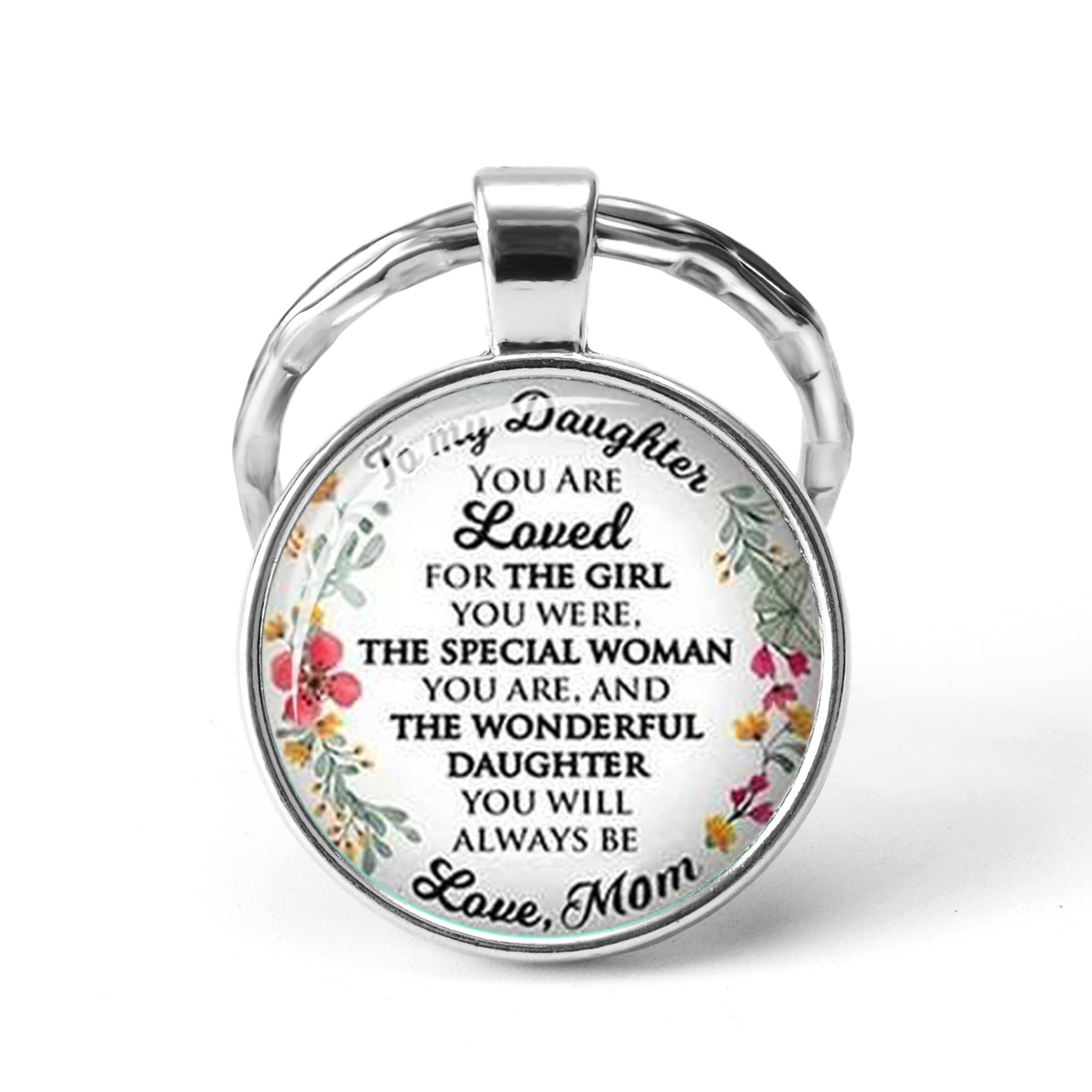 Wholesale I FUCKING Love You Time Stone Letter Metal KeyChain