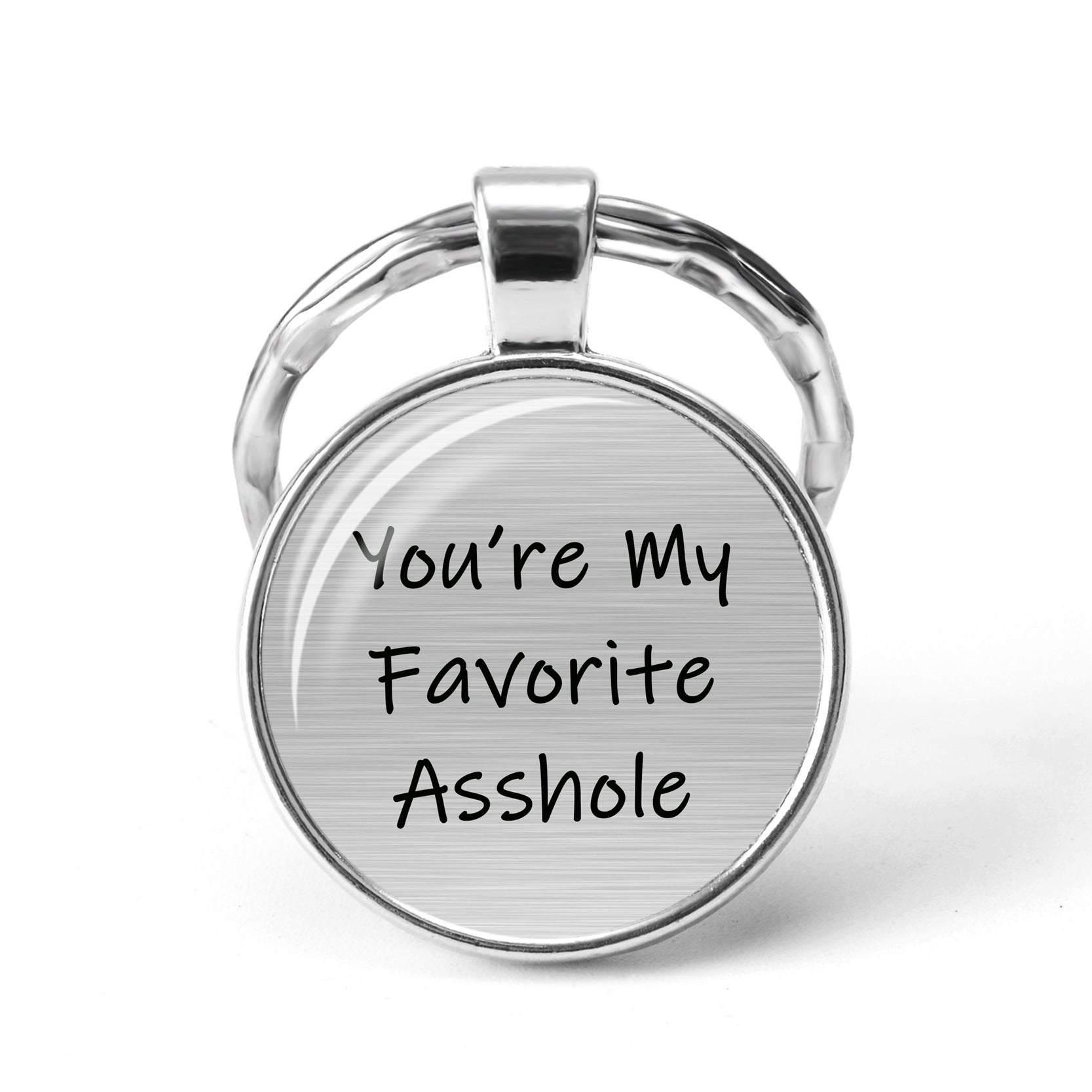Wholesale I FUCKING Love You Time Stone Letter Metal KeyChain