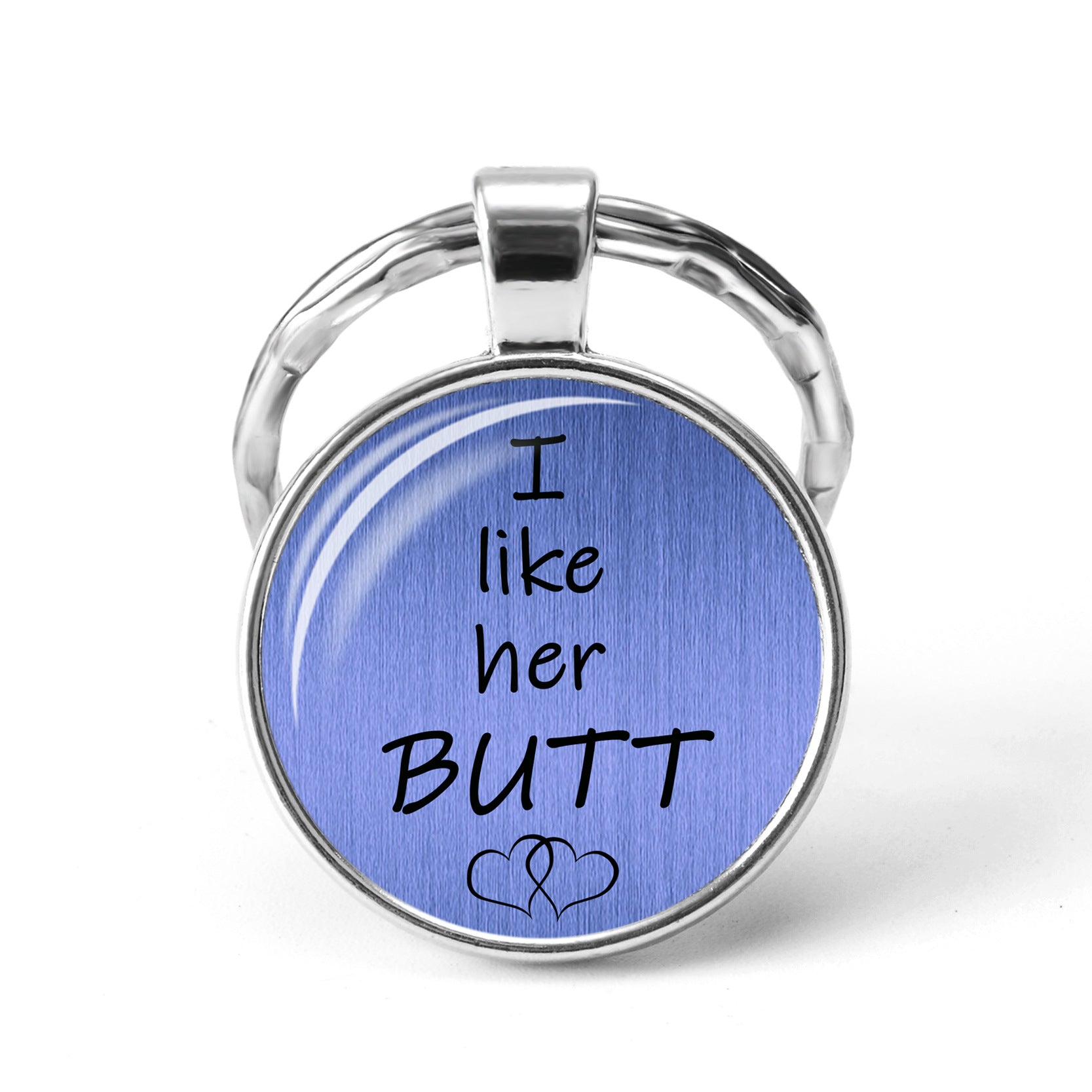 Wholesale I FUCKING Love You Time Stone Letter Metal KeyChain