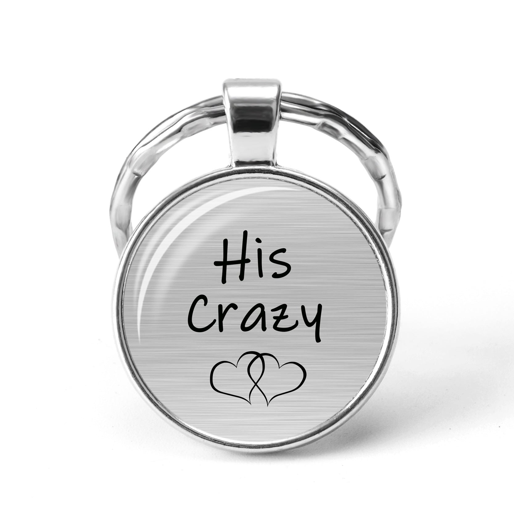 Wholesale I FUCKING Love You Time Stone Letter Metal KeyChain