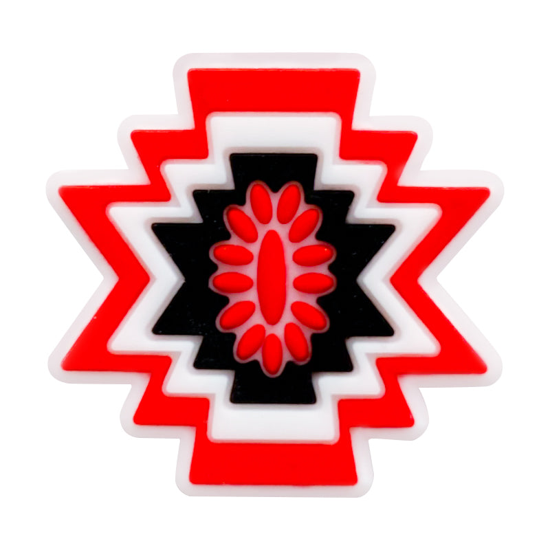 Wholesale 10pcs Aztec Western Style Silicone Focal Beads