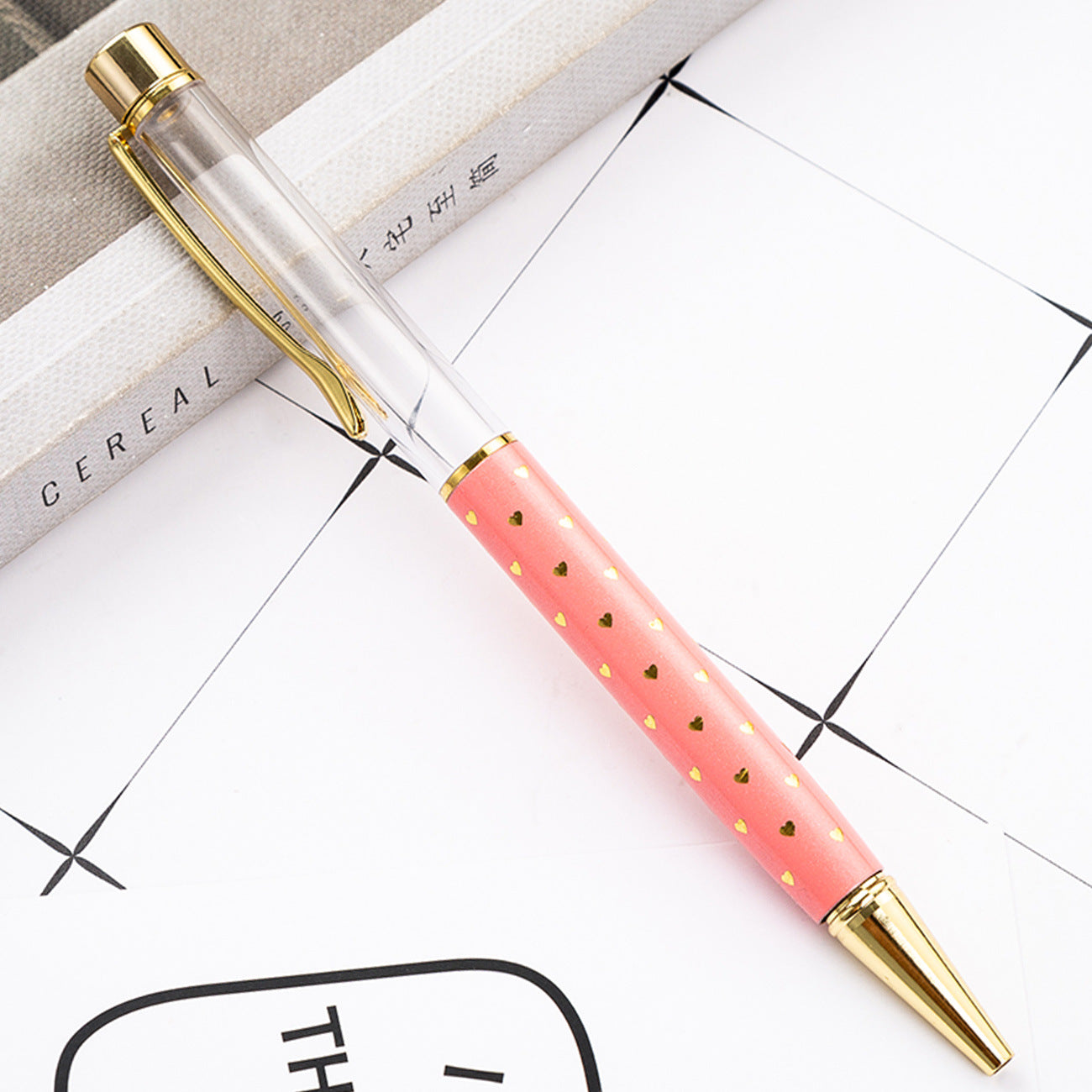 Wholesale Metal DIY Heart Shaped Empty Tube Ballpoint Pen