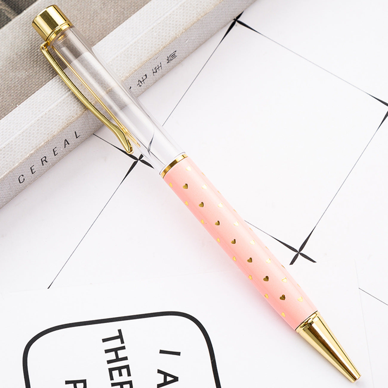 Wholesale Metal DIY Heart Shaped Empty Tube Ballpoint Pen