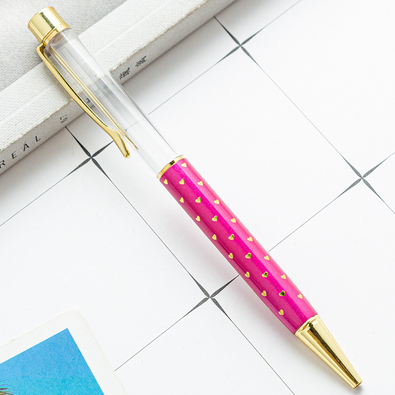 Wholesale Metal DIY Heart Shaped Empty Tube Ballpoint Pen