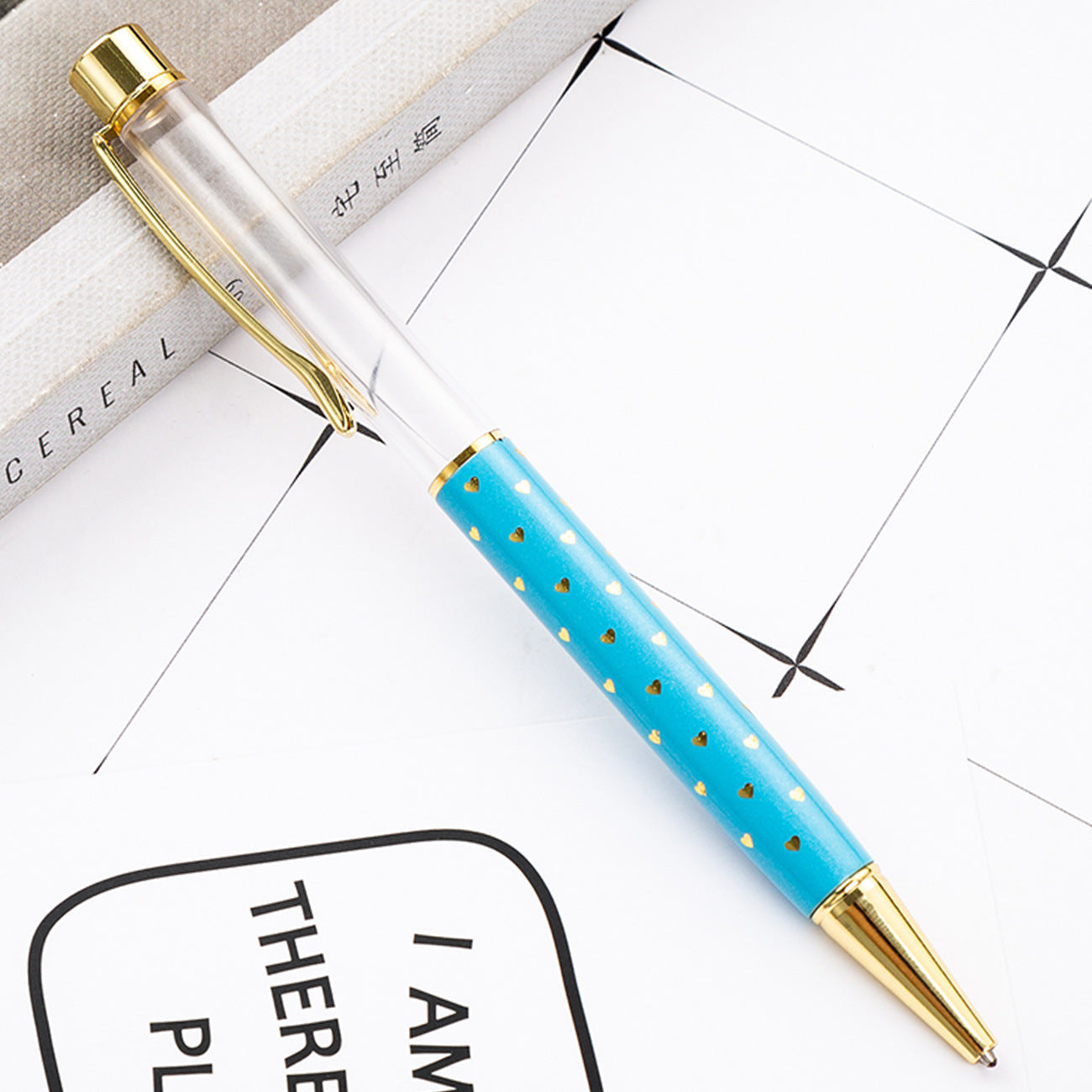 Wholesale Metal DIY Heart Shaped Empty Tube Ballpoint Pen