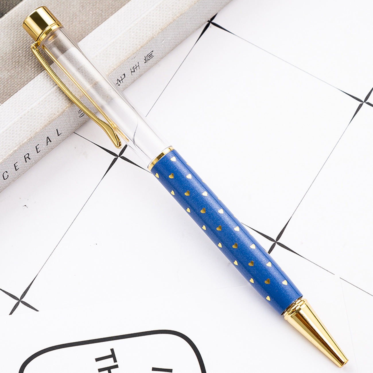 Wholesale Metal DIY Heart Shaped Empty Tube Ballpoint Pen