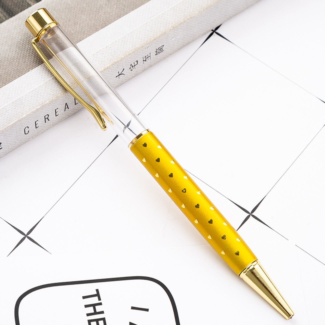 Wholesale Metal DIY Heart Shaped Empty Tube Ballpoint Pen