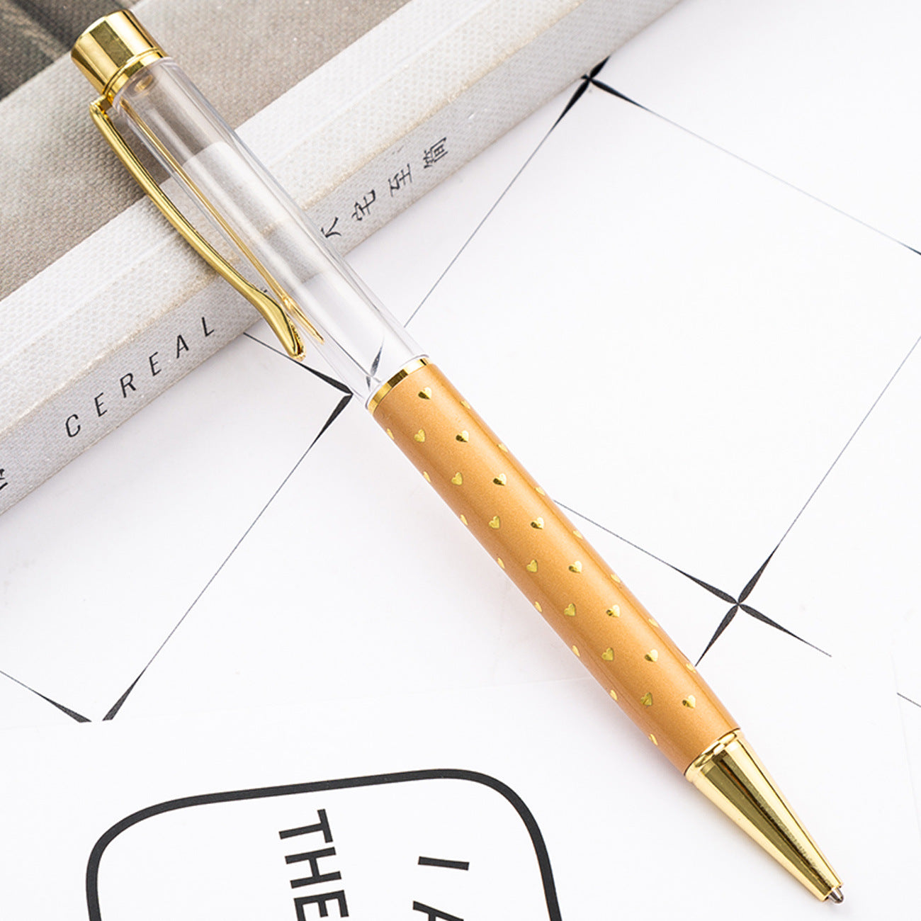 Wholesale Metal DIY Heart Shaped Empty Tube Ballpoint Pen